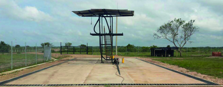 Tanker truck loading station